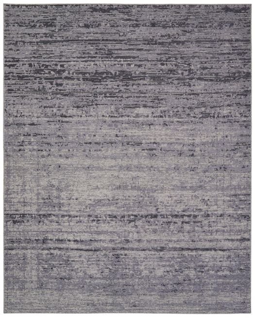 Grau melierter Jacquard-Teppich in verschiedenen Grautönen