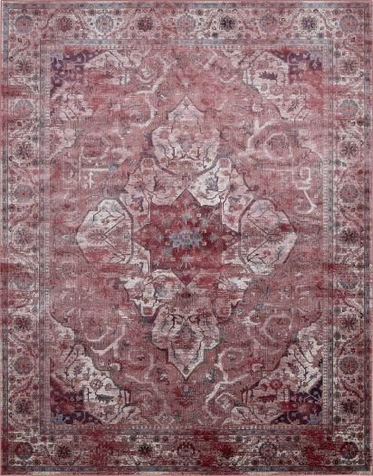 Roter Vintage-Orientteppich Tabriz Antique Red